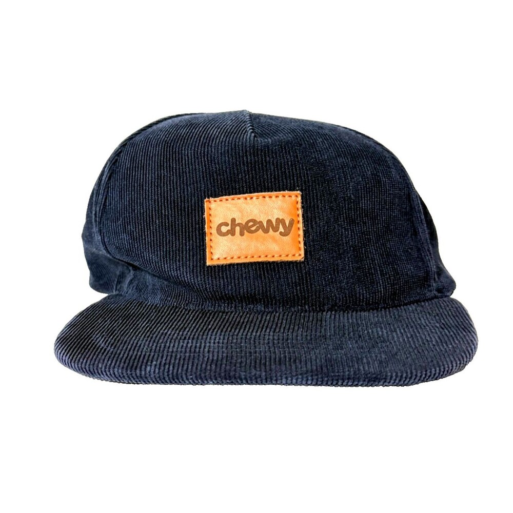 Chewy Corduroy Hat Navy Blue Strapback The Crosby Snapback Cap
